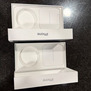 iPhone 15 Pro Max Blue and white Titanium Empty Boxes ONLY 2 boxes